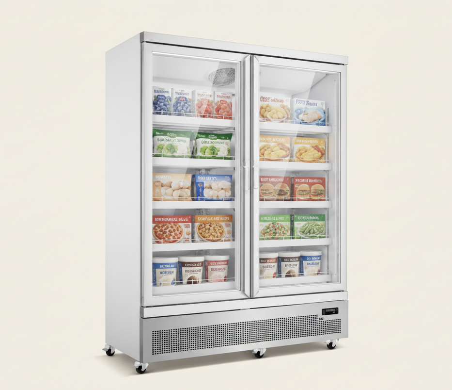 Swing Door Glass Display Freezer
